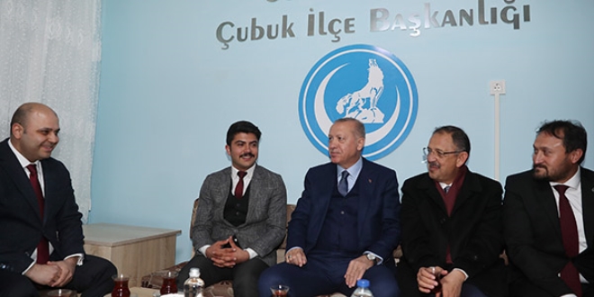 Erdoğan'dan Ülkü Ocaklarına ziyaret