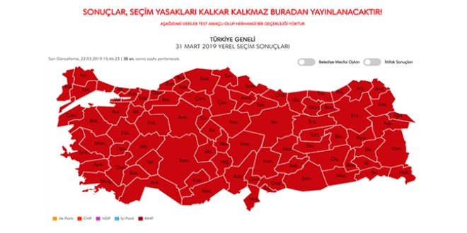 İlk veriler geliyor. Seçim yasağı kalkar kalkmaz yayındayız