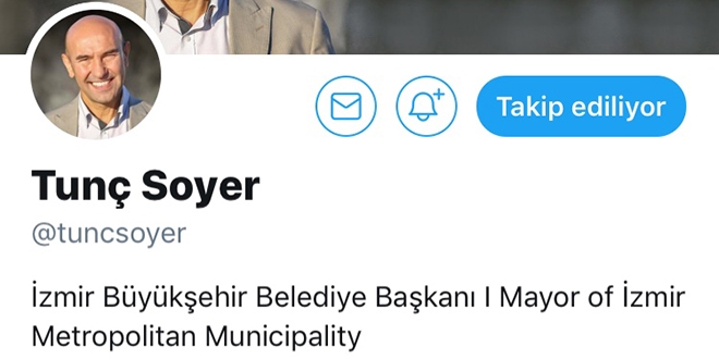 Tunç Soyer, sosyal medyadaki unvanını güncelledi