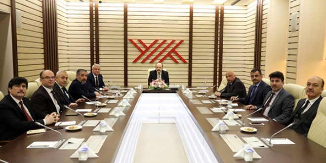YÖK Başkanı Saraç 8 üniversite rektörüyle buluştu