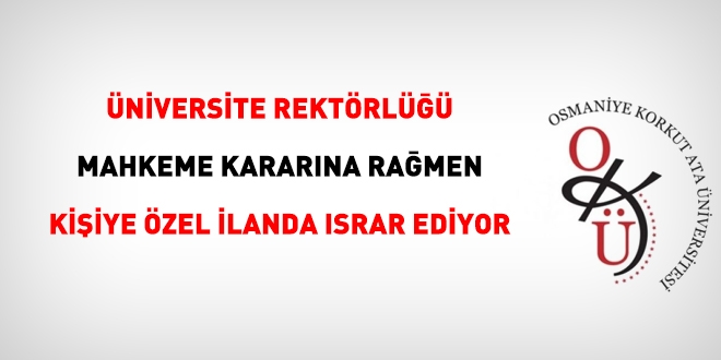 Korkut Ata Üniversitesi, Bilgi ve Belge Yönetimi Bölümüne Tarihçi almakta ısrar ediyor