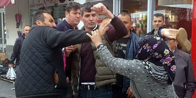 Aynı dilencilerle tekrar karşılaşınca ortalık karıştı