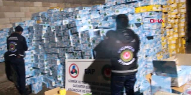 3 milyon TL değerinde nargile tütünü ele geçirildi