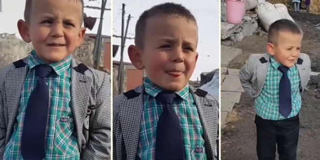 Çikolata vaadi sunan küçük muhtar adayı Çağatay sözünü tuttu