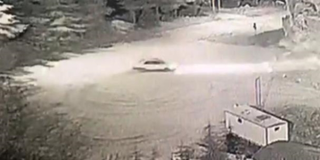 Harput Kalesi önünde drifte 5 bin TL ceza