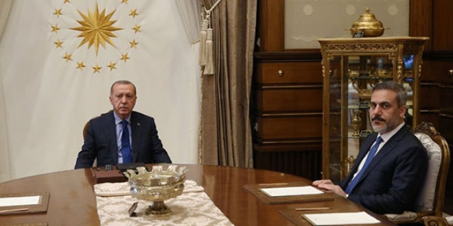 Cumhurbaşkanı Erdoğan, MİT Başkanı Fidan'ı kabul etti