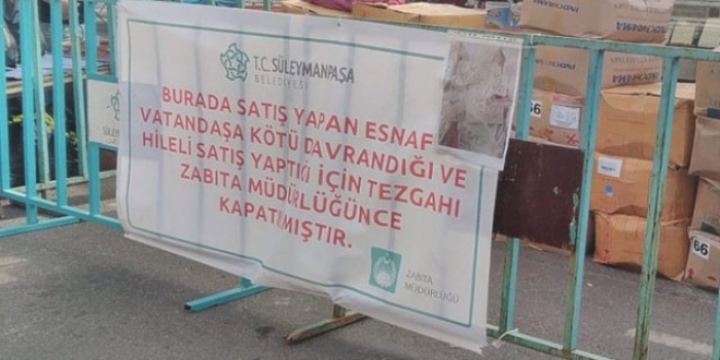 Biberin fiyatını yanıltıcı yazan pazarcıya ceza!