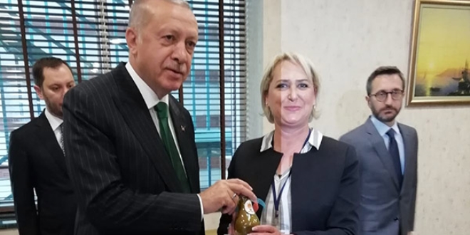 Cumhurbaşkanı'na çam kahvesi ikram edildi