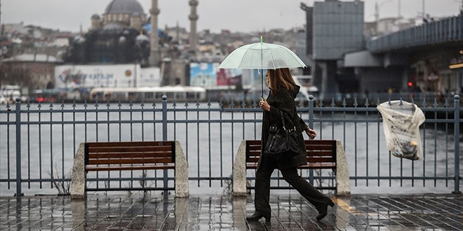Marmara Bölgesi'nde aralıklı sağanak bekleniyor