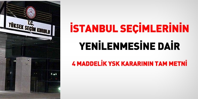 YSK'dan sorumlular hakkında suç duyurusu