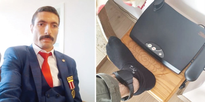 Bakanlık devreye girdi gazinin ayağındaki kelepçe çıkarıldı