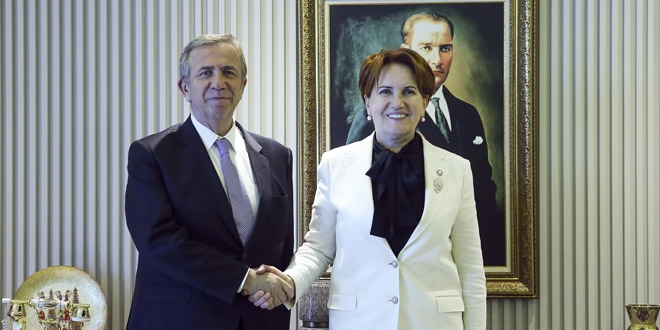 Mansur Yavaş'tan Akşener'e ziyaret