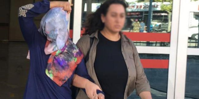 Komşusu ve 3 çocuğuna kezzap atan kadın tahliye