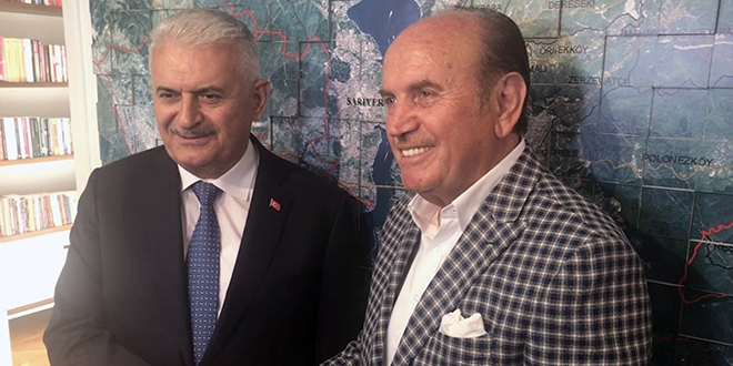 Binali Yıldırım, Topbaş'ı ziyaret etti