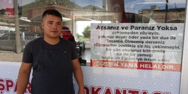 Bu lokantada hesap sorulmuyor