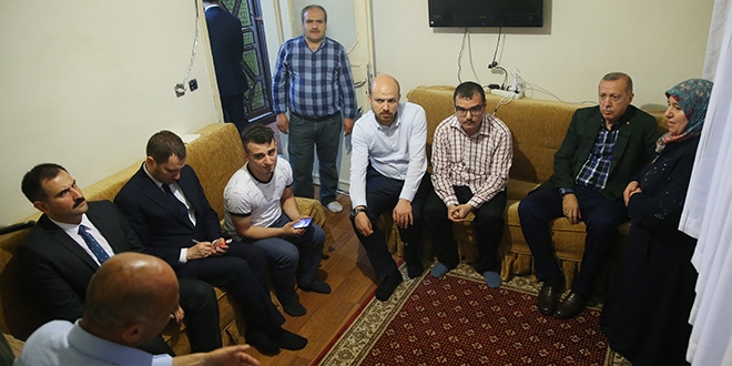 Erdoğan, aile ziyaretlerinde bulundu