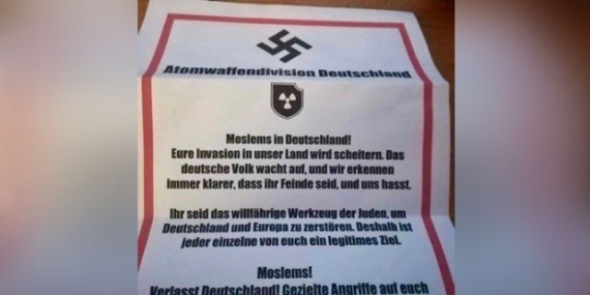 Almanya'daki gurbetilere rk mektupla tehdit