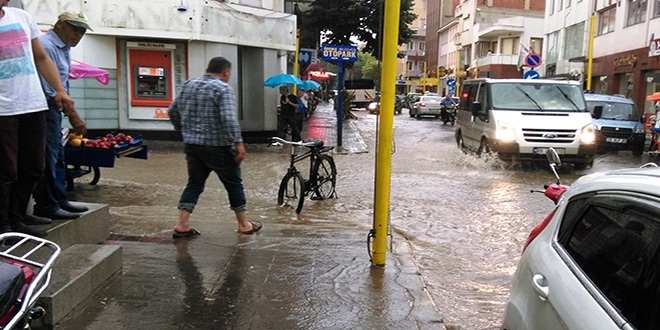 demi'i saanak vurdu: Aralar srklendi, tarm alanlarn su bast