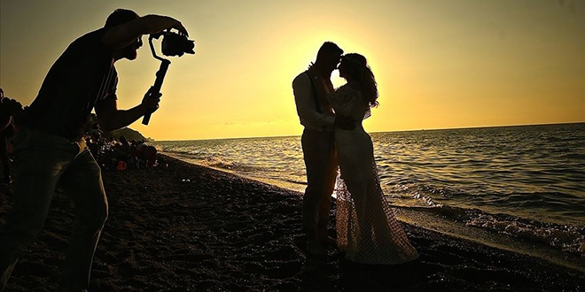 Düğün fotoğrafçılarının doğal platosu Akçakoca