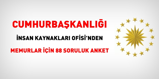 İnsan Kaynakları Ofisi'nden memurlar için anket