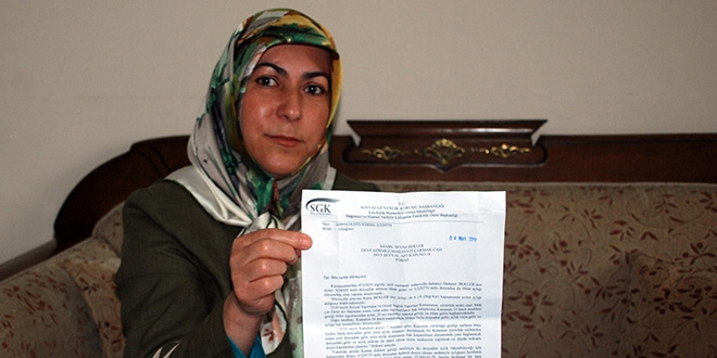 SGK'dan gelen evrakla hayatının şokunu yaşadı