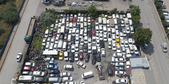 25 bin araç çürümeye terk edildi