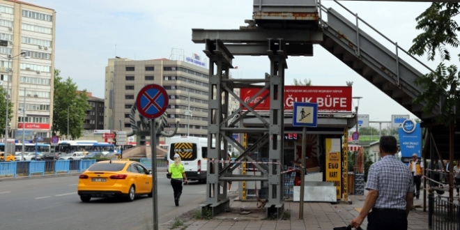 Başkentteki atıl üst geçitler kaldırılıyor