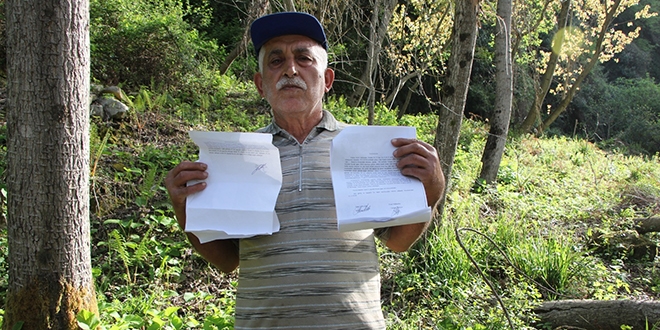 Tapulu arazisine orman arazisi diye el konuldu