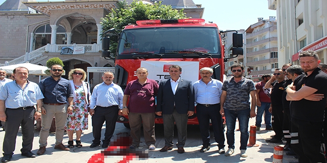 İlk kez sıfır itfaiye aracına sahip oldular