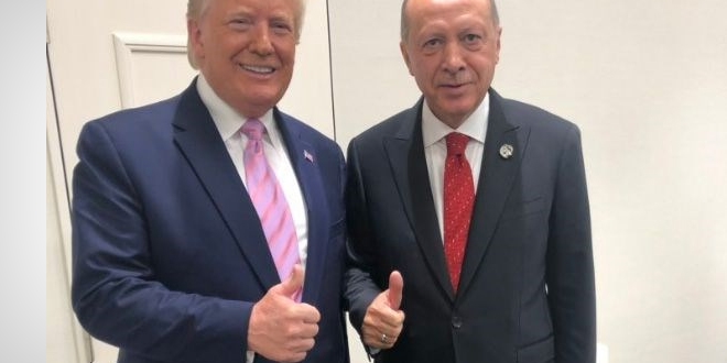 Erdoğan ile Trump böyle poz verdi