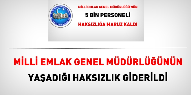 Milli Emlak Genel Mdrl personeline de uzman olma hakk verildi