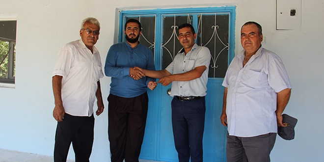İmamın oğlu balyozla yıkmıştı, onarılıp teslim edildi