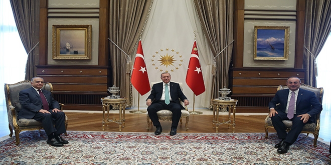 Cumhurbaşkanı Erdoğan Irak Dışişleri ve Savunma Bakanlarını kabul etti