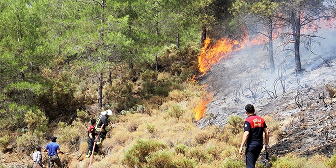 Yangnda mahsur kalan 5 personel kurtarld