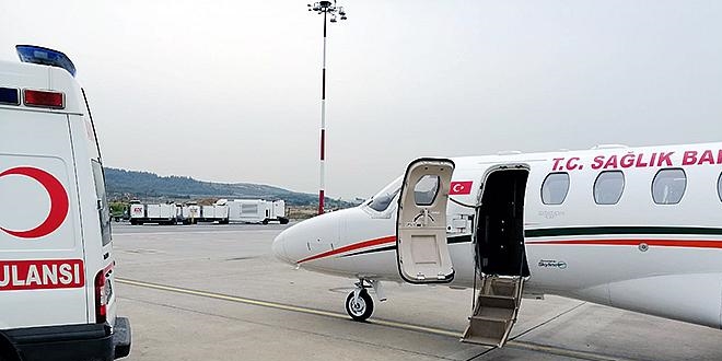KKKA hastası, uçakla Ankara'ya nakledildi