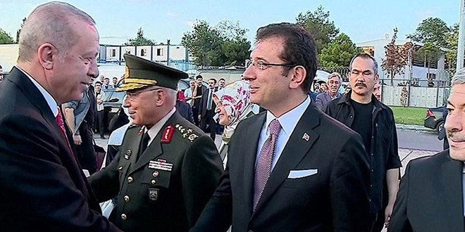 İmamoğlu, Erdoğan'ı protokolde karşıladı