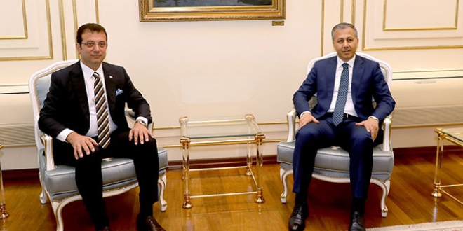 Vali Yerlikaya'dan İBB Başkanı İmamoğlu'na ziyaret