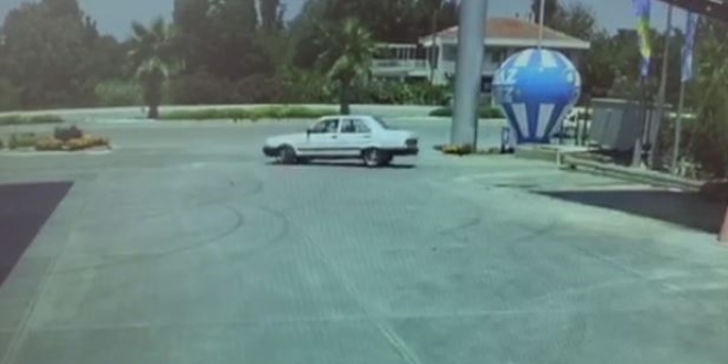 Drift yapan sürücüye 5 bin 100 TL ceza kesildi
