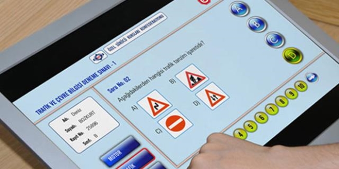 Ehliyet sınavlarına 'e-Trafik' ile anlık denetim