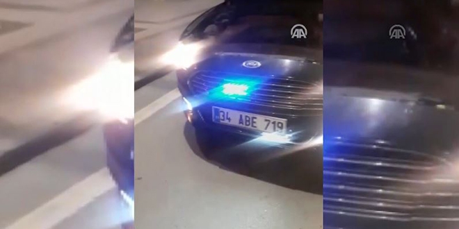 'Çakarlı sirenli' aracın kadın sürücüsüne ceza