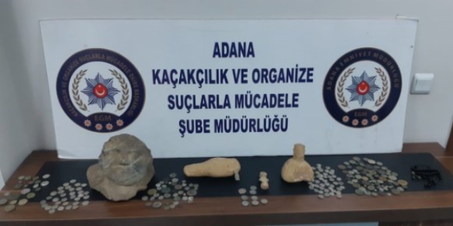 Adana'da tarihi eser kaçakçılığı operasyonu