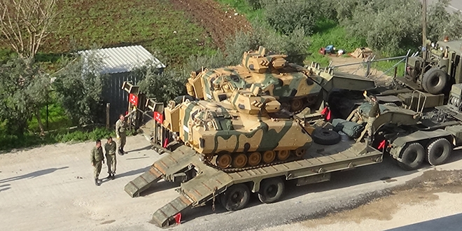 Suriye snrna tank sevkyat sryor