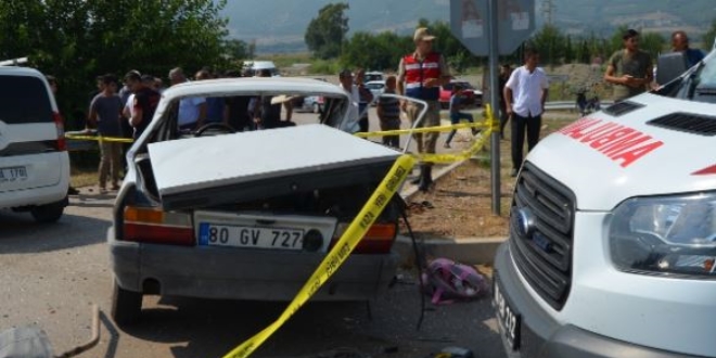 Trafik kazasında annesi ölen 7 aylık bebek kurtarılamadı
