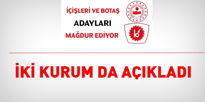 Hem Botaş hem de İçişleri Bakanlığı, memurlar.net'teki haber sonrasında sınav sonuçlarını açıkladı