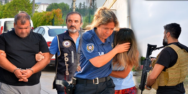Çetenin, pitbull ile koruduğu villaya baskın