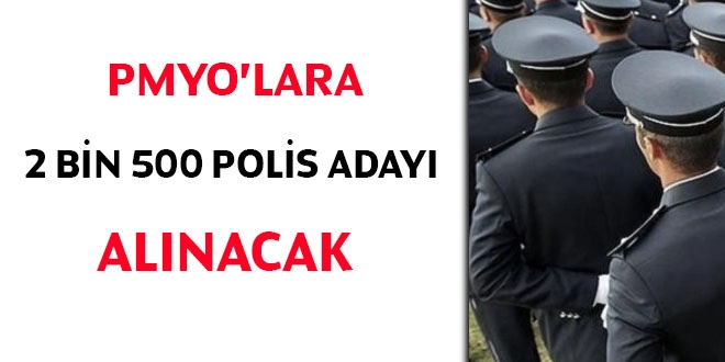 2 bin 500 polis memuru aday alnacak