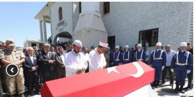 Güvenlik korucusu son yolculuğuna uğurlandı