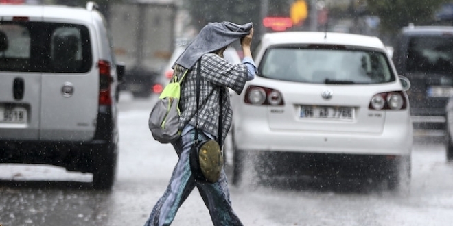 Meteorolojiden baz illerimiz iin saanak uyars