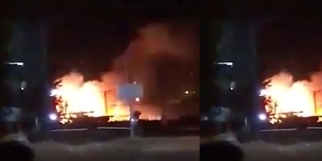 Reyhanlı'da askeri depoda patlama: Evler tahliye edildi