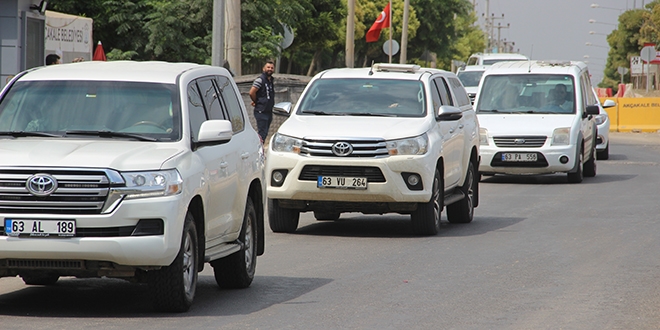 Trk askeri yetkililer, ABD'li heyetle grmek iin Akakale'de